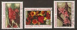 POLYNESIE  Française    -  1971 .  Y&T N° 83 à 85 Oblitérés.  Journée Des Mille Fleurs - Usados