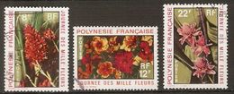POLYNESIE  Française    -  1971 .  Y&T N° 83 à 85 Oblitérés.  Journée Des Mille Fleurs - Oblitérés