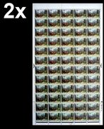 CV:€ 20.64 BULK 2 X Great Britain 1967 Painting Children School Lowry 1/6 COMPLETE SHEET:60 - Sheets, Plate Blocks & Multiples