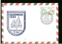 GERMANY - BUNDESWEHR - KIEL WOCHE 1980 - MARINE KUTT REGATTA - Private Covers - Mint