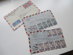 Jordanien 1960er Jahre 3 Luftpostbriefe In Die USA New York. Amman (Jordan) - Jordanie