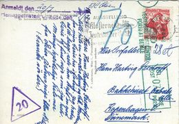 Vienna.  Underpaid Austrian Card Sent To Denmark 1961.  Taxe Perque.   # 07279 - Belvedère