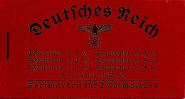 DEUTSCHES REICH / GERMANY EMPIRE, 1937, Booklet / Markenheftchen MH 37.4 - Postzegelboekjes