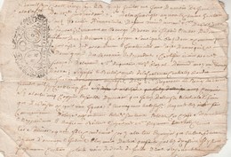 Manuscrit Cachet Généralité LIMOGES Huit Deniers 8/1/1727   Moreau De La Jarrige, Arnac Haute Vienne - Algemene Zegels