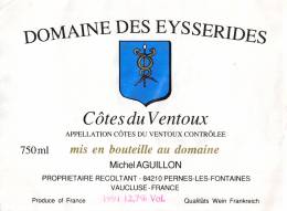 Domaine Des Eysserides - Michel Aguillon - 1991 - Côtes Du Ventoux