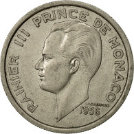 Monnaie, Monaco, Rainier III, 100 Francs, Cent, 1956, TTB+, Copper-nickel - 1949-1956 Franchi Antichi