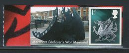 Great Britain Smiler Stamp Celebrating Glorious Wales Merchant Seafarers War Memorial. - Timbres Personnalisés