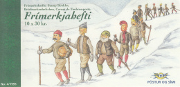 Iceland 1995 Booklet Of 10 Scott #811 30k Snow Man, Snow Woman - Christmas - Postzegelboekjes