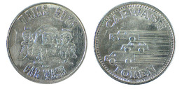 02744 GETTONE TOKEN JETON FICHA AUTOLAVAGGIO CAR WASH TOKEN WEISS GUYS CAR WASH ARIZONA - Autres & Non Classés