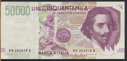 °°° ITALIA - 50000 LIRE BERNINI II° TIPO 27/05/1992 SERIE BA °°° - 50000 Liras