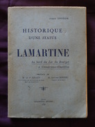 1932 HISTORIQUE D UNE STATUE LAMARTINE A  CHINDRIEUX CHATILLON JOSEPH GROBON - Alpes - Pays-de-Savoie