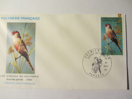 Enveloppe 1er Jour POLYNESIE Les Oiseaux En Polynésie  "Vini" - Covers & Documents