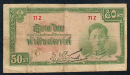 THAILAND P43a 50 SATANG 1942  AVF - Thailand