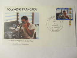 Enveloppe 1er Jour  POLYNESIE  "la Perle En Polynésie "le Greffeur - - Covers & Documents