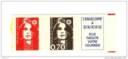 Briat TVP Rouge Autoadhésif + 0.70fr Brun + Vignette Petits Caractères YT 2874ca . Voir Le Scan . Maury N° 2868Aa : 30 € - Unused Stamps