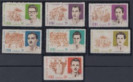 1966.101 CUBA 1966 MNH. Ed.1404-10 SUCESOS DE NOV Y DIC 1956. MARTIRES REVOLUCION. - Neufs