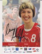 Original Autograph Handball Card Anne Müller Team Bayer Leverkusen Germany - Women Bundesliga 2007 / 2008 - Handball