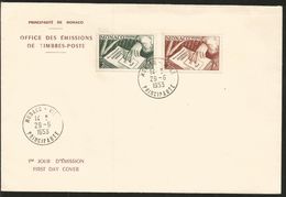 J) 1953 MONACO, BOOKS, PENS AND PROOF PAGES, MULTIPLE STAMPS, FDC - Lettres & Documents