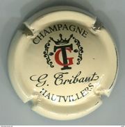 CAPSULE MUSELET CHAMPAGNE G. TRIBAUT HAUTVILLERS  ( Noir Et Rouge Sur Crème) - Tribaut