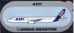 Avion Airbus Industrie Boeing A321 Autocollant Airplane Sticker - Autocollants