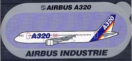 Avion Airbus Industrie Boeing A320 Autocollant Airplane Sticker - Stickers