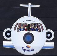 Spanair Espagne Spain España Avion Autocollant Airplane Sticker - Aufkleber