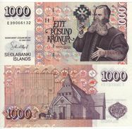 ICELAND  1'000 Kronur   P59b    Dated  22.5.2001   1 Sign. - Islande