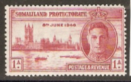 Somaliland Protectorate 1946  SG  117a  Victory  Perf 13   Mounted Mint - Somalilandia (Protectorado ...-1959)