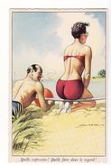 "Quelle Expression, Quelle Force Dans Le Regard !" Femme En Bikini, Illustrée Par Holzer - Holzer, Adi