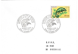 L'étang-salé 1971 - BT FDC Caméléon - Briefe U. Dokumente