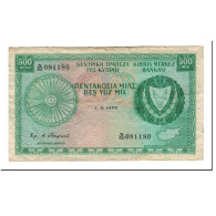 Billet, Chypre, 500 Mils, 1979-09-01, KM:42c, TTB - Zypern