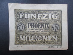 BILLET REICHSBANKNOTE (V1719) FUNFZIG MILLIONEN MARK (2 Vues) PHOENIX Dusseldorf 15/09/1923 - 50 Miljoen Mark