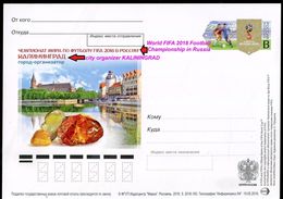 948 RUSSIA Prepaid Postal Card-with Imprint World Championship 2018 FIFA Football-soccer City Organizer KALININGRAD 2016 - 2018 – Rusland