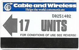 @+ Ile De Diego Garcia - Cable & Wireless 17 Unites (1995) - Ref : IO-C&W-AUT-0001 - Diego-Garcia