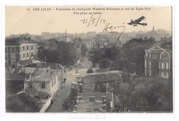 CPA 54 Les Lilas Panorama Du Rond Point Waldeck Rousseau Et Rue Du Tapis Vert Vue Prise En Ballon Avion 1914 - Les Lilas