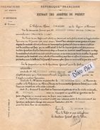 VP11.561 - LYON 1921 - Police - Lettre De La Préfecture Du Rhône  Concernant Mr THIEBAUD Aux DEUX FAYS - Polizei