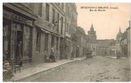 Benevent: Rue Du Marché,librairie Prévot éditeur CP, Beau Plan - Benevent L'Abbaye