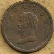 UK GREAT BRITAIN 1/2 PENNY BRUTUS FRONT BRITANNIA BACK ND(1790's?) F D&H266B   READ DESCRIPTION CAREFULLY !! - Andere & Zonder Classificatie