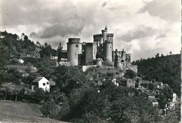 LIBOS  ( 47 )   Château  De  Bonaguil ,  Édifié  En 1488     (   CPsm  Dentelée Noire  Et Blanche ) - Libos