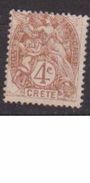 CRETE       N°  YVERT  :     4      NEUF AVEC  CHARNIERES      ( Ch 1926  ) - Neufs