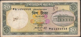 BANGLADESH P27b  20  TAKA  1988  Signature 4   VG - Bangladesh