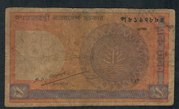 BANGLADESH P6Be 1 TAKA 1989 Signature 8 Dirty ! FINE - Bangladesch
