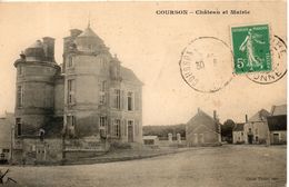 89. Courson. Chateau Et Mairie. Etat Moyen - Courson-les-Carrières