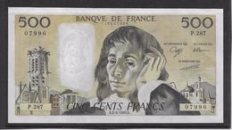 France 500 Francs Pascal - Neuf - 2-2-1989 - Fayette 71-40 - 500 F 1968-1993 ''Pascal''