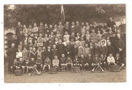 Carte Photo 87 AMBAZAC Le Petit Muret Photo De Groupe Enfants Religieux Instruments  Nomsécrits Des Personnes Au Dos - Ambazac