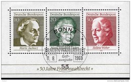 Bund Block 05 Frauenwahlrecht Used Gestempelt (ESST) - 1959-1980