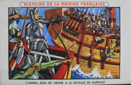 Très Belle Chromo. Offert Par LION NOIR Cirage Créme - HISTOIRE De La MARINE FRANCAISE N° 1 Amiral Jean De Vienne -TBE - Bateaux