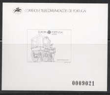 1988  Europa Acores - Malle Du 19è S.  - Epreuve  En Noir Numérotée  ** - Essais, épreuves & Réimpressions