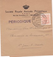 10 Cent Heraldische Leeuw Met Speciale Stempel Brussel Postzegeltentoonstelling 21-3-58 - Briefumschläge