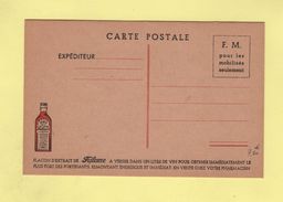 Carte FM - Flacon D Extrait De Frileuse à Verser Dans Un Litre De Vin - Briefe U. Dokumente